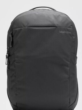 Lululemon Triple-Zip Backpack 28L Tech Canvas (Black/Graphite Grey)